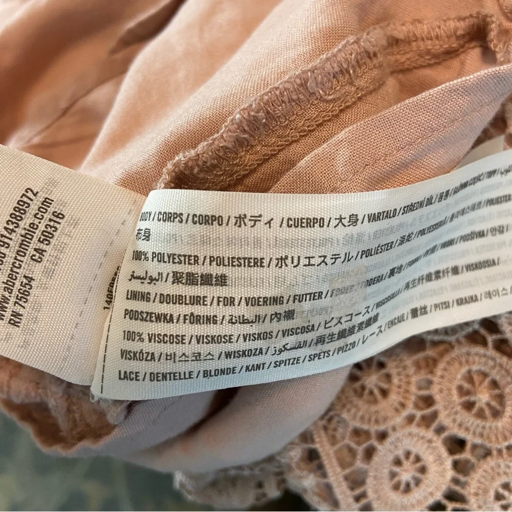 Abercrombie & Fitch Blush Lace Camisole